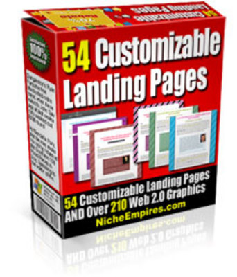 Product picture 54 Landing Page Templates MRR.zipx